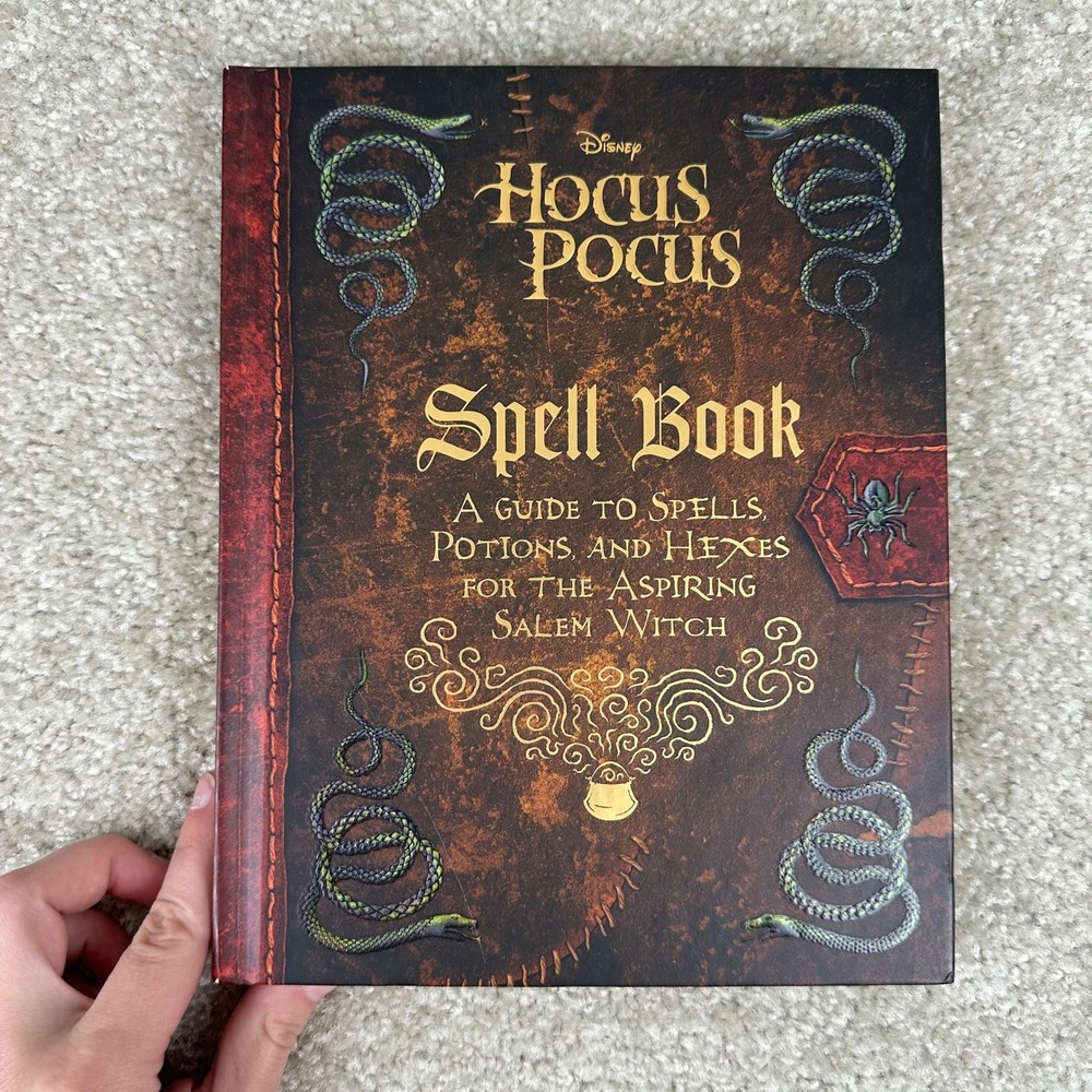 Disney Hocus Pocus Spell Book Guide to Spells Potions Hexes Hardcover Halloween